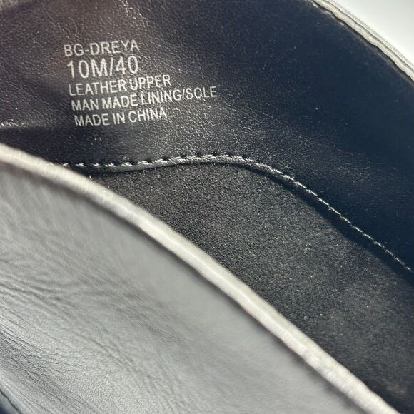 BCBGeneration Black Leather High Ankle Bootie Slip On Womens Size 10M - Picture 11 of 12